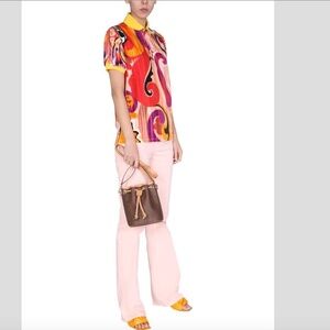 Etro Jeans With Embroidered Floral Detail Frayed hem Italy